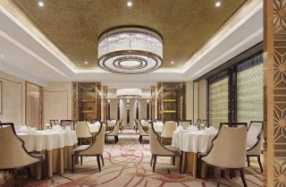 北京酒店餐厅水晶灯装修图片欣赏2023