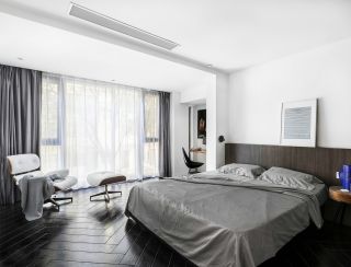 广州120平简欧风格房屋卧室装修实景图片