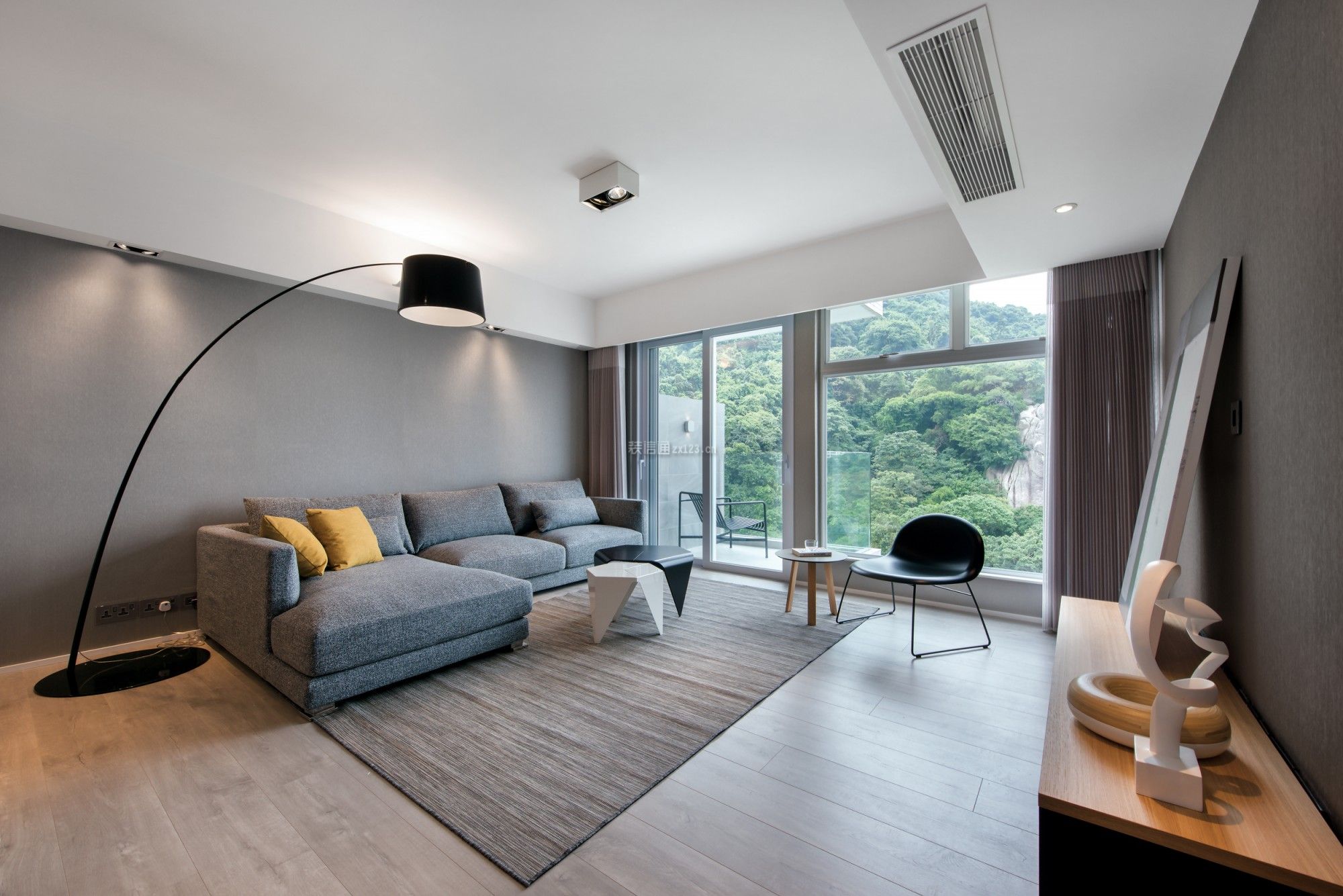 万科五龙山120平米现代极简装修案例