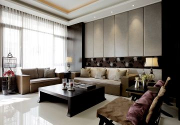 广汉雒城一号120平米中式风格三居室装修案例