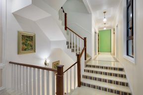2023上海三层别墅室内楼梯装修设计效果图