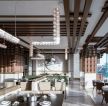北京餐饮店大厅吊顶天花设计效果图一览