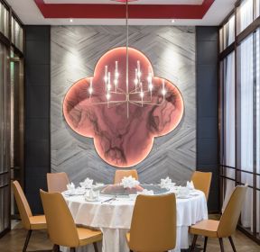 北京餐饮饭店包间背景墙设计造型图片-每日推荐