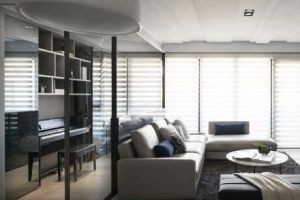 线条感的卧室设计 西宁135平米三室两厅装修效果图