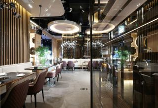 北京餐饮店吊顶造型装修设计图2023