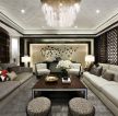 广州中式别墅室内客厅沙发装修设计图