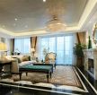 南京欧式风格客厅水晶灯装修图片欣赏