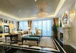 南京欧式风格客厅水晶灯装修图片欣赏