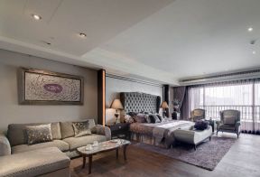 2023广州别墅主卧室沙发装修设计图片