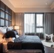 广州现代风格卧室室内软包背景墙装修图
