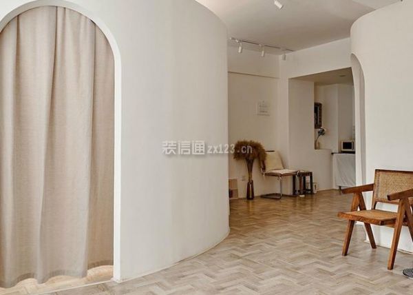 面对面装饰53㎡小两室装修设计看完弧形墙简直太美妙了