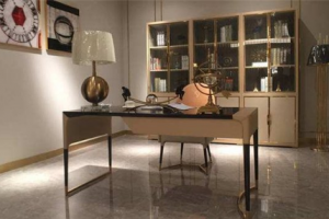 【丰立装饰】轻奢风家庭装修书桌和工作台设计方案