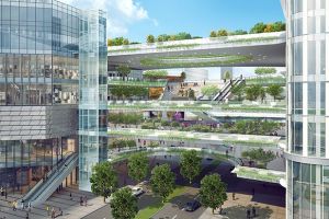 【天霸设计】成都世豪中心TOD项目设计：“绿色连廊”链接的自然生态城市综合体