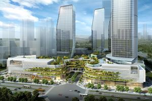 【天霸设计】成都世豪中心TOD项目设计：“绿色连廊”链接的自然生态城市综合体
