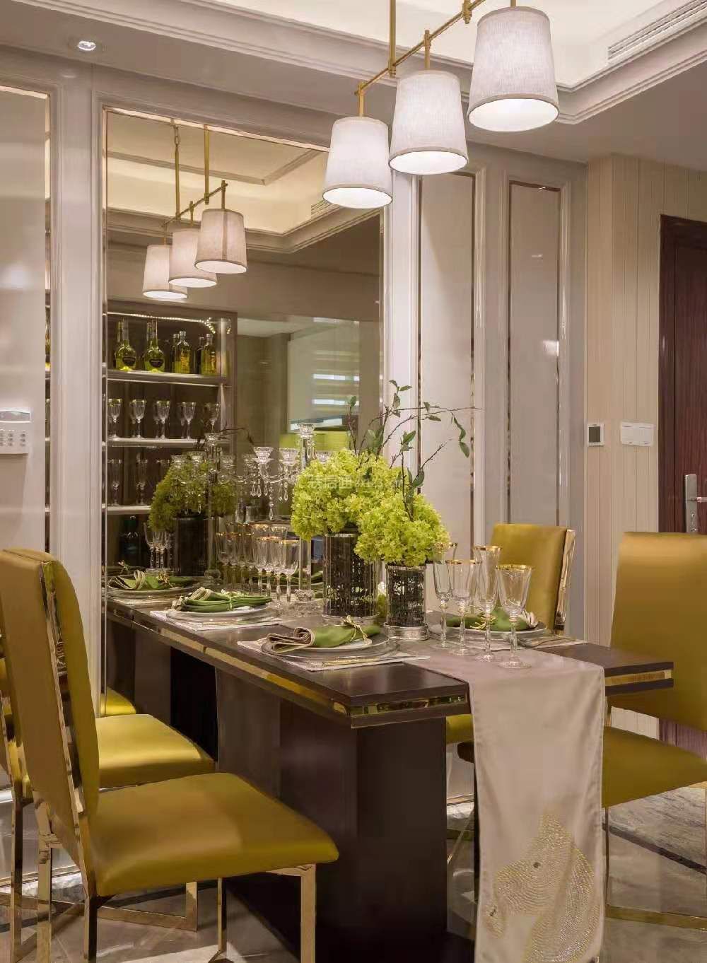 西宁翠湖香山·百合苑简约风格151平米装修效果图案例