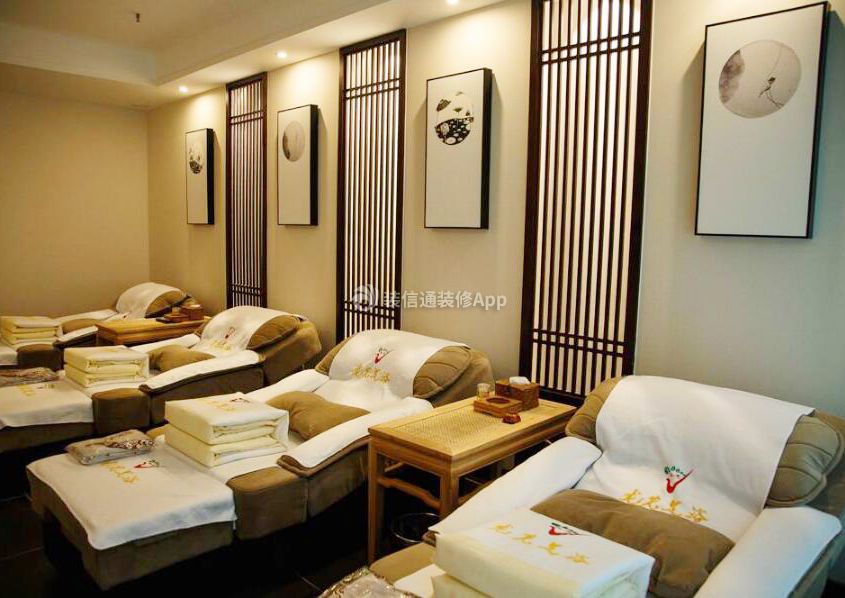 上海新中式风格足浴店装修设计图片2023
