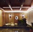 上海2000平足浴店大厅吊顶装修设计图片