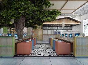上海特色网吧室内装修设计效果图片