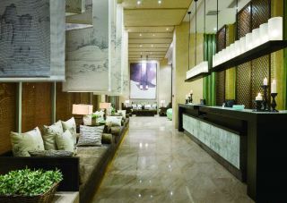 上海足浴会所大厅装修设计效果图片