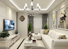 新乡室内装修案例 90平米三居室现代简约风格设计赏析