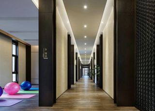 上海休闲会所走廊装修设计效果图2023