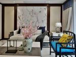 江湾城120平米新中式风格三居室装修案例