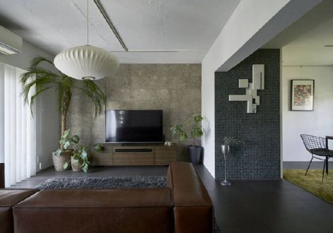 凤凰城86平米日式风格二居室装修案例