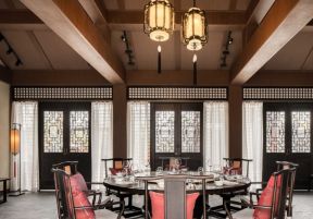 中式餐厅 中式餐厅图片 中式餐厅装修案例 
