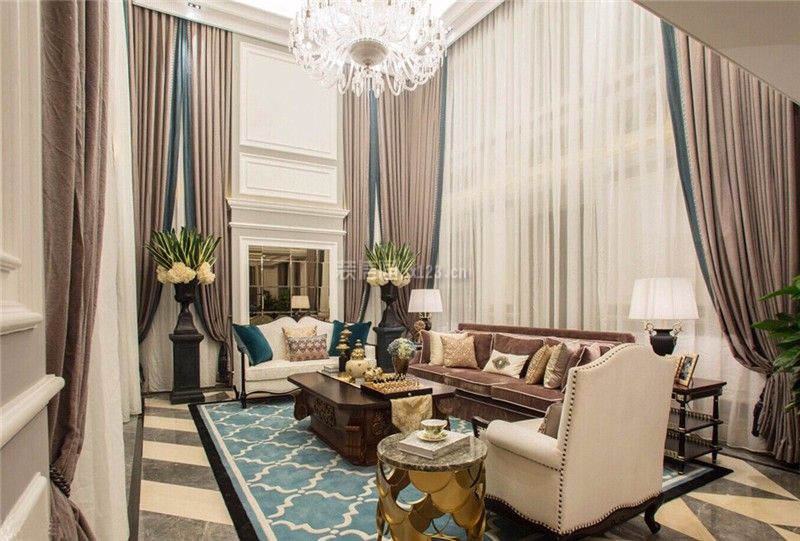 新古典风格客厅装修图片 新古典客厅沙发 