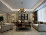紫薇永和坊190平米美式风格四居室装修案例