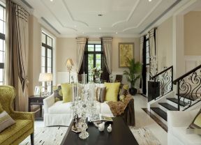 美式别墅客厅装修效果图欣赏 美式别墅客厅装修