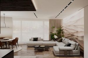 【广州美峰装饰公司】现代优雅的住宅装修设计 给人一种平静的家居感觉