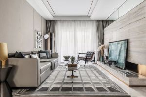 西安鲁班装饰：125平现代奢华设计 西安三居室装修案例