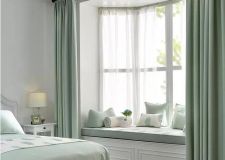【咸阳装修样板房】飘窗窗帘怎么装好看？这个装法实用又美观。
