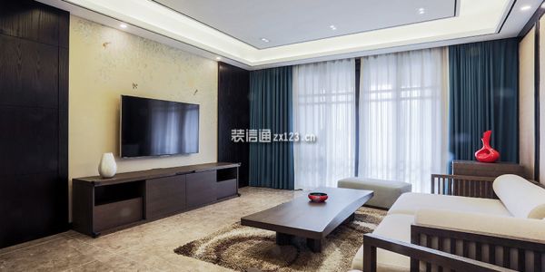 凤翔湖滨世纪简约风格三居室150平米装修案例