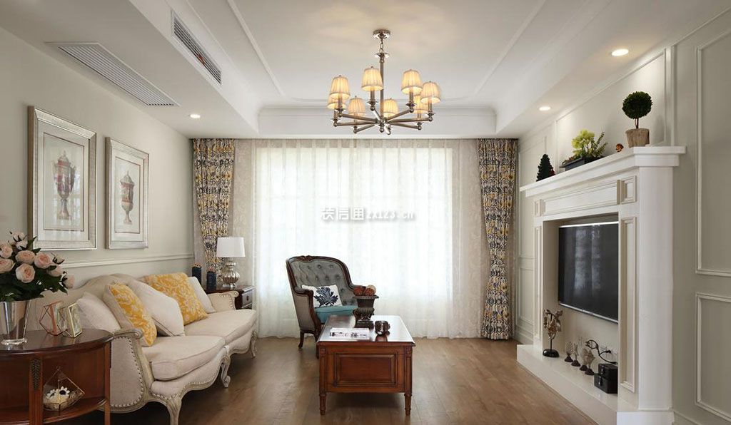 城北国际村130平米简欧风格三居室装修案例