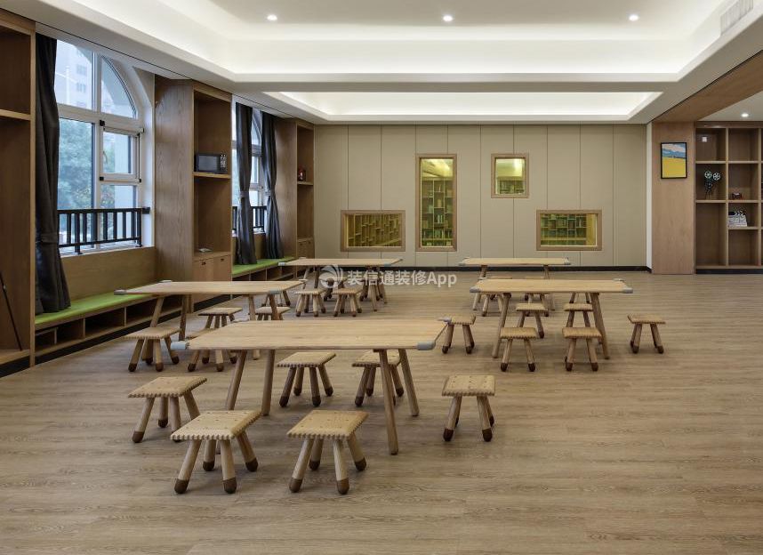 北京幼儿园教室桌椅设计装修效果图