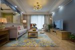 中国铁建云公馆138美式风格三居室装修案例