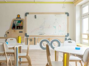 北京幼儿园教室创意背景墙装修效果图赏析
