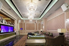 广州ktv包房水晶灯装修设计图片2023