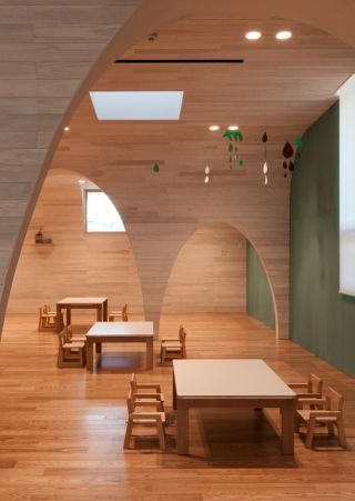 北京幼儿园教室实木地板装修设计效果图