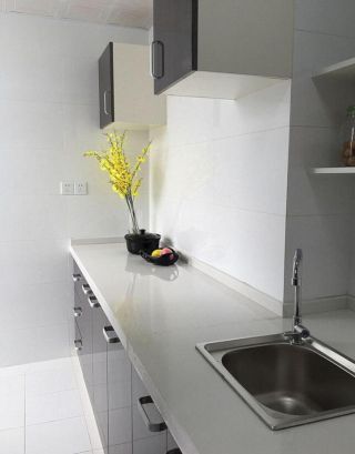2023海口小户型单身公寓厨房台面设计装修图