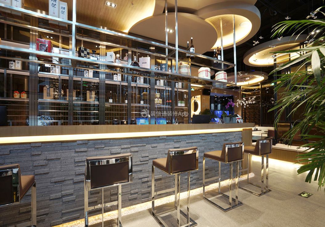2022南宁餐饮饭店吧台装修设计图片