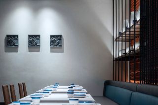 2023南宁饭店餐厅背景墙装修装饰图片