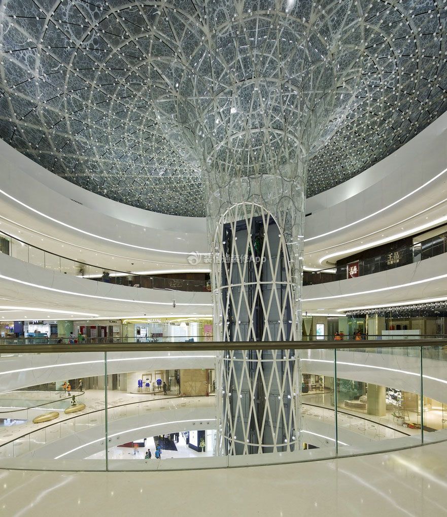 上海购物中心大厅吊顶装修装潢图片