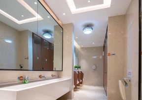 上海购物中心洗手间装修设计效果图片