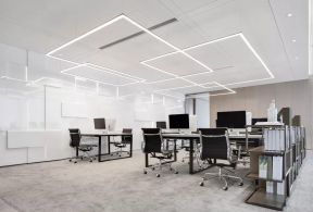南宁1200平办公室吊顶装修设计图赏析