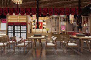 【京创装饰】500平中式餐厅装修设计的技巧  　　