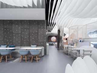 2023南宁主题餐厅室内背景墙装修设计