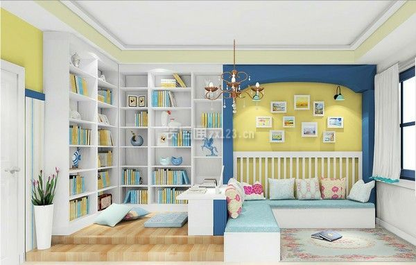 【成都楷模装饰】儿童书房如何装修设计 儿童书房装修效果图